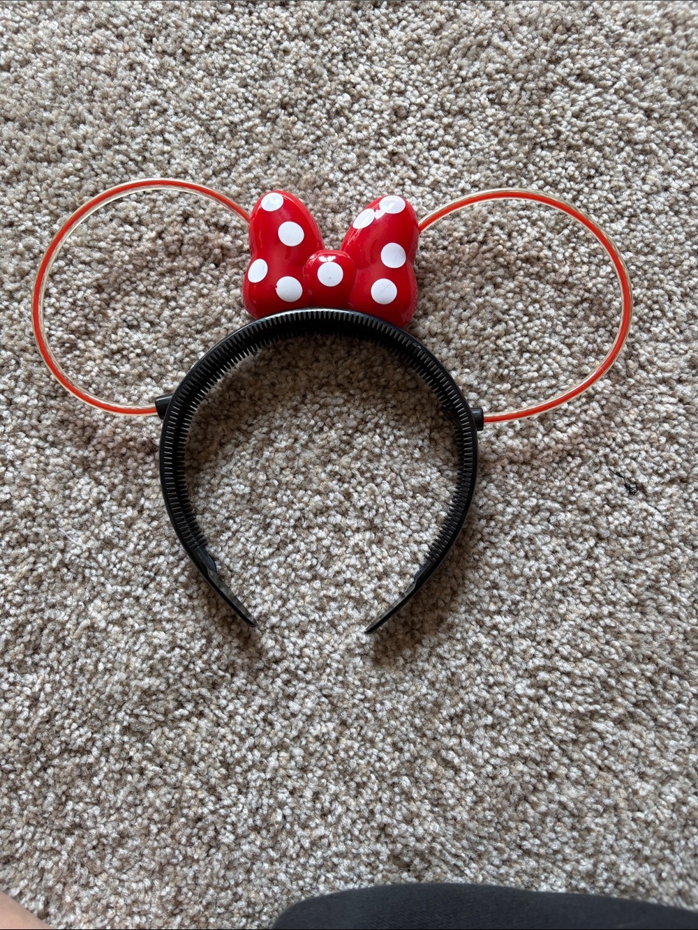 Disney Red Polka Dot Minnie Mouse Ears Headband